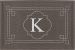 Mohawk Textured Entry Mat Flagstone Monogram K Multi 2'0" x 3'0" Collection