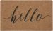 Mohawk Grand Terrace Mat Hello Calligraphy Natural 1'6" x 2'6" Collection