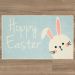 Mohawk Prismatic Hoppy Easter Bunny Light Blue Room Scene