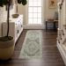 Karastan Rugs Adalia Kumra Dark Grey 1'6" x 1'6" Square Room Scene