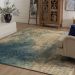 Karastan Rugs Elements Mesmerize Aqua Room Scene