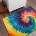 Mohawk Prismatic Tie Dye Swirl Rainbow Room Scene
