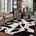 Karastan Rugs Rendition By Stacy Garcia Home Zagoria Soot 1'6" x 1'6" Square Room Scene