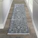 Nourison Home Lustrous Weave Blue 2'2" x 7'6" Runner Room Scene