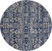 Nourison Home Somerset Navy 5'6" x Round Collection