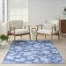 Waverly Washables Collection Blue 5'3" x 7'3" Room Scene