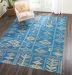 Nourison Home Madera Denim 7'10" x 10' Room Scene