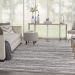 Nourison Home Zermatt Grey/Ivory 7'10" x 9'10" Room Scene