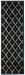 Nourison Home Tranquility Black 2'2" x 7'6" Runner Collection