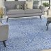 Waverly Washables Collection Blue 7'10" x 9'10" Room Scene