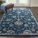 Nourison Home Fusion Navy/Pink 4' x 6' Room Scene
