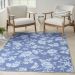 Waverly Washables Collection Blue 5'3" x 7'3" Room Scene