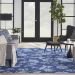 Waverly Washables Collection Blue 7'10" x 9'10" Room Scene