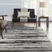 Nourison Home Zermatt Ivory/Charcoal 4' x 6' Room Scene