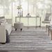 Nourison Home Zermatt Grey/Ivory 7'10" x 9'10" Room Scene