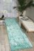 Nourison Home Silk Shadows Marine 2'3" x 8' Runner Room Scene