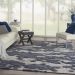 Nourison Home Zermatt Blue/Grey 7'10" x 9'10" Room Scene