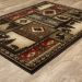 Oriental Weavers Woodlands 1041c Black Room Scene