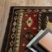 Oriental Weavers Woodlands 1041c Black Room Scene