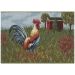 Liora Manne Esencia Rooster Farm Blue Collection