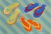 Liora Manne Frontporch Flip Flops Blue Collection