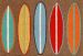 Liora Manne Frontporch Surfboards Brown Collection