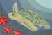 Liora Manne Frontporch Sea Turtle Ocean Collection