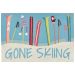 Liora Manne Frontporch Gone Skiing Blue Collection