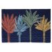 Liora Manne Frontporch Palms Navy Collection