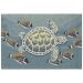 Liora Manne Frontporch Turtle And Fish Ocean Collection