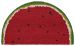 Liora Manne Natura Watermelon Red 1'6" x 2'6" Half Circle Collection