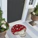 Liora Manne Frontporch Shroom Red 3'0" x 3'0" Free Form Room Scene