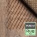 Outdoor Area Rug Pad 4' X 6' Rectangular Pre-packaged Collection