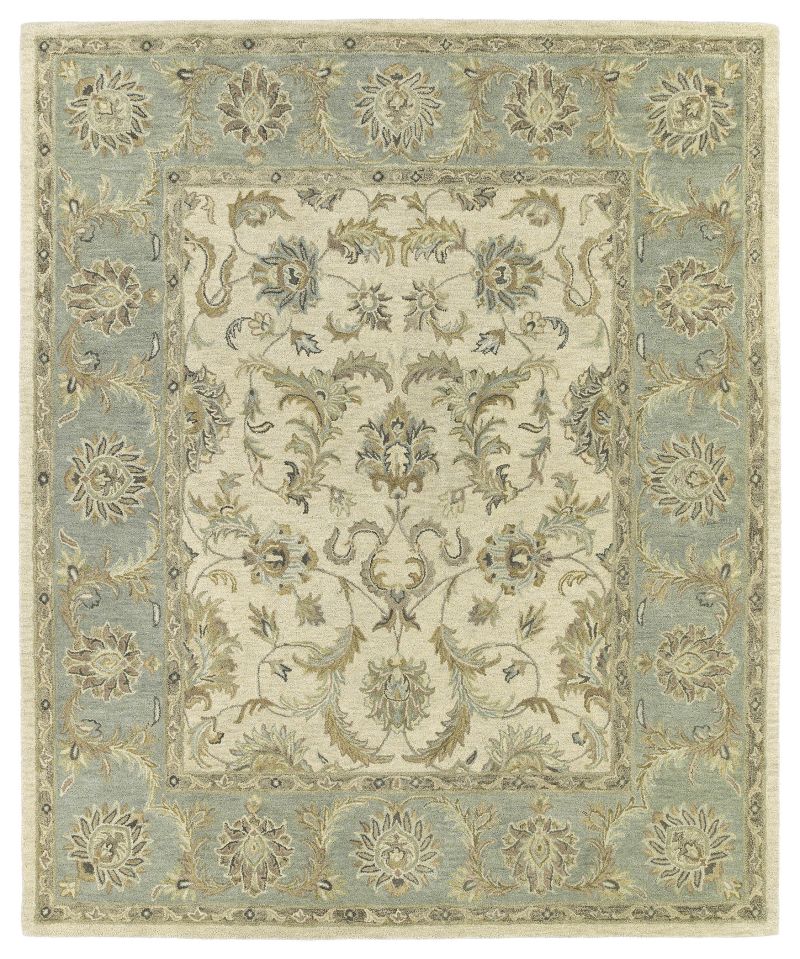 Kaleen Rugs Solomon Collection 4052-68 Graphite Hand Tufted 4' x 6' Rug 