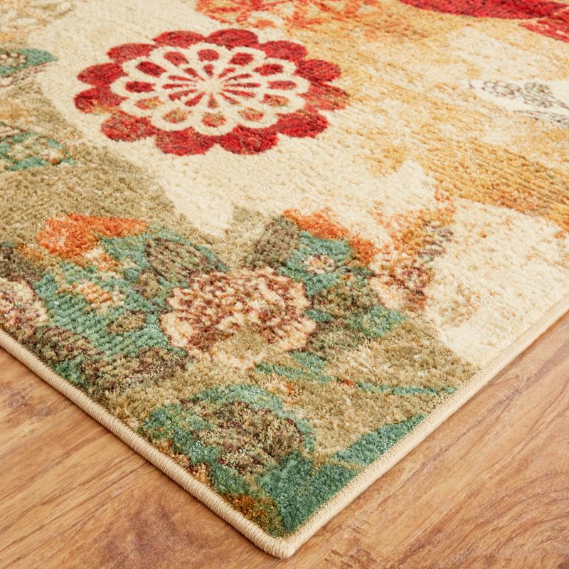 Mohawk Strata Geo Floral Pattern Multi Rug from Mohawk ...