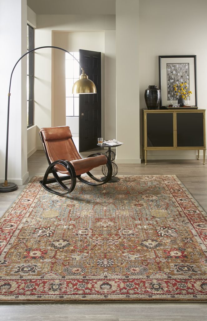 Karastan Rugs Spice Market Myanmar Aquamarine Rug from Karastan Rugs