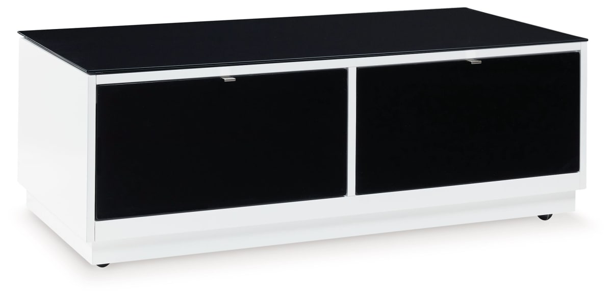 Gardoni Coffee Table - White/Black Gardoni Coffee Table - White/Black