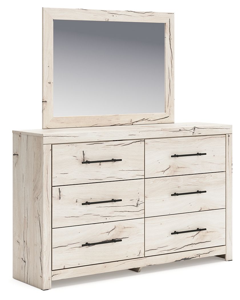 Lawroy 6 Piece King Storage Bedroom - Light Natural