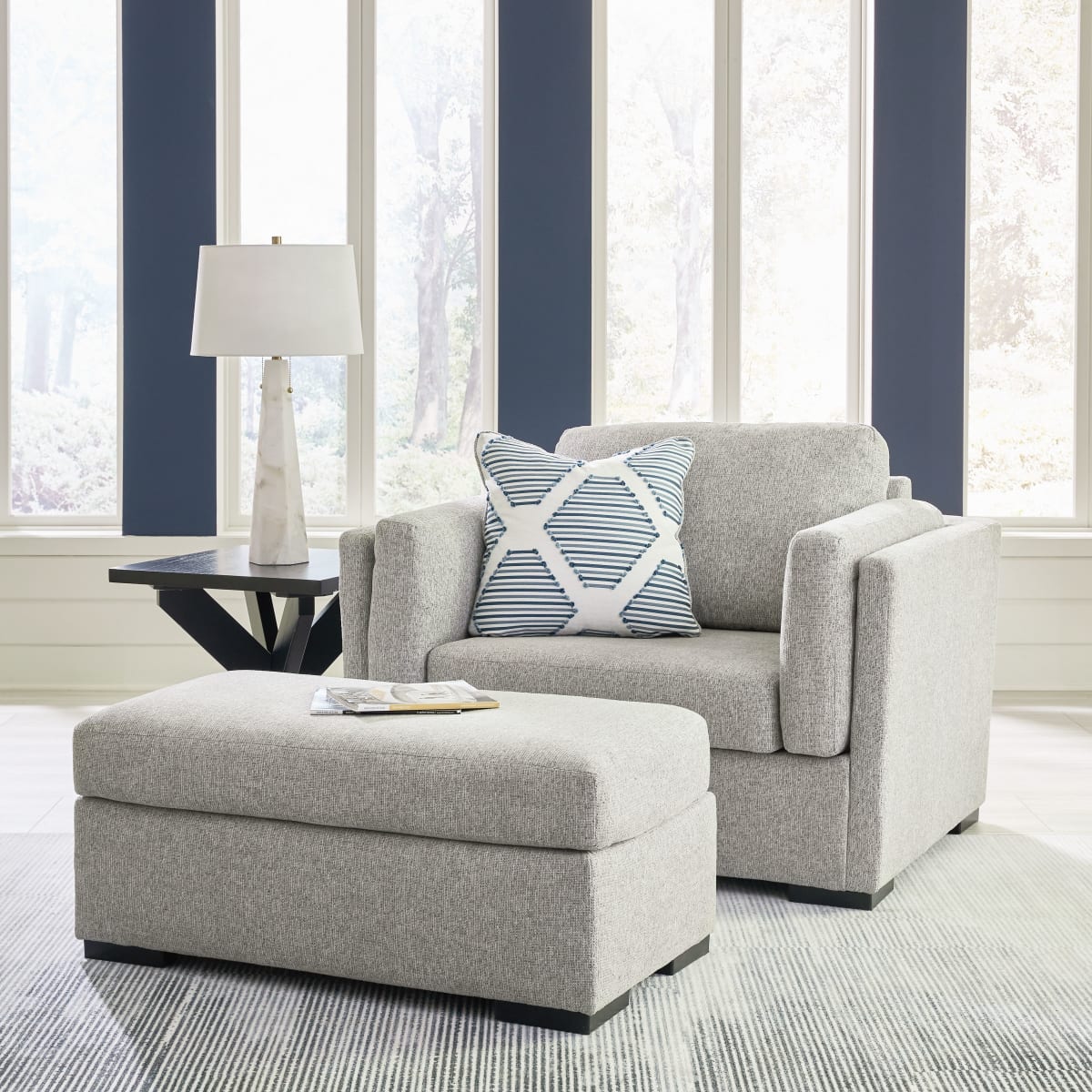 Chair and a half gray sales