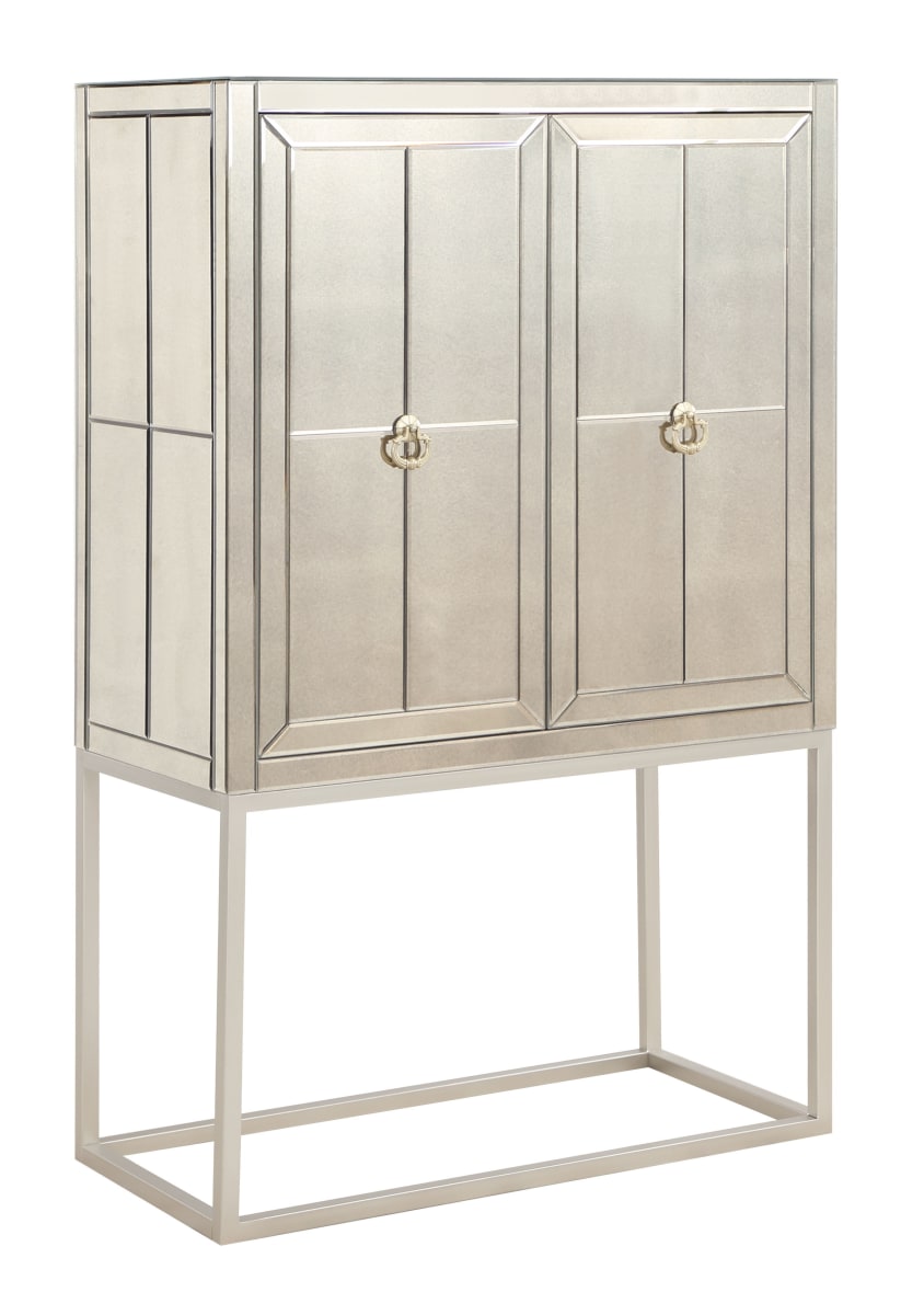 Bar cabinet mirror on sale