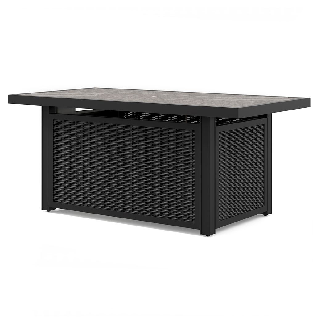 Beachcroft Outdoor Rectangle Dining Table - Black/Light Gray Beachcroft Outdoor Rectangle Dining Table - Black/Light Gray