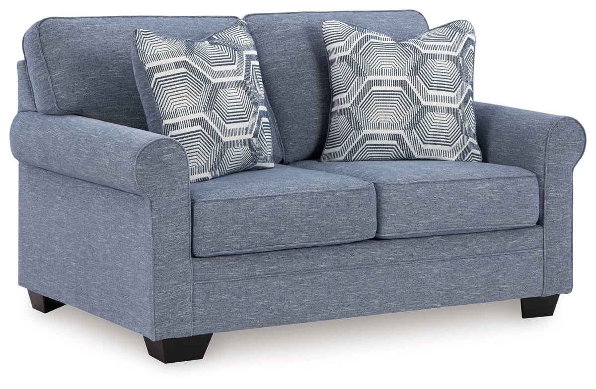 Carissa Manor Loveseat - Denim Carissa Manor Loveseat - Denim