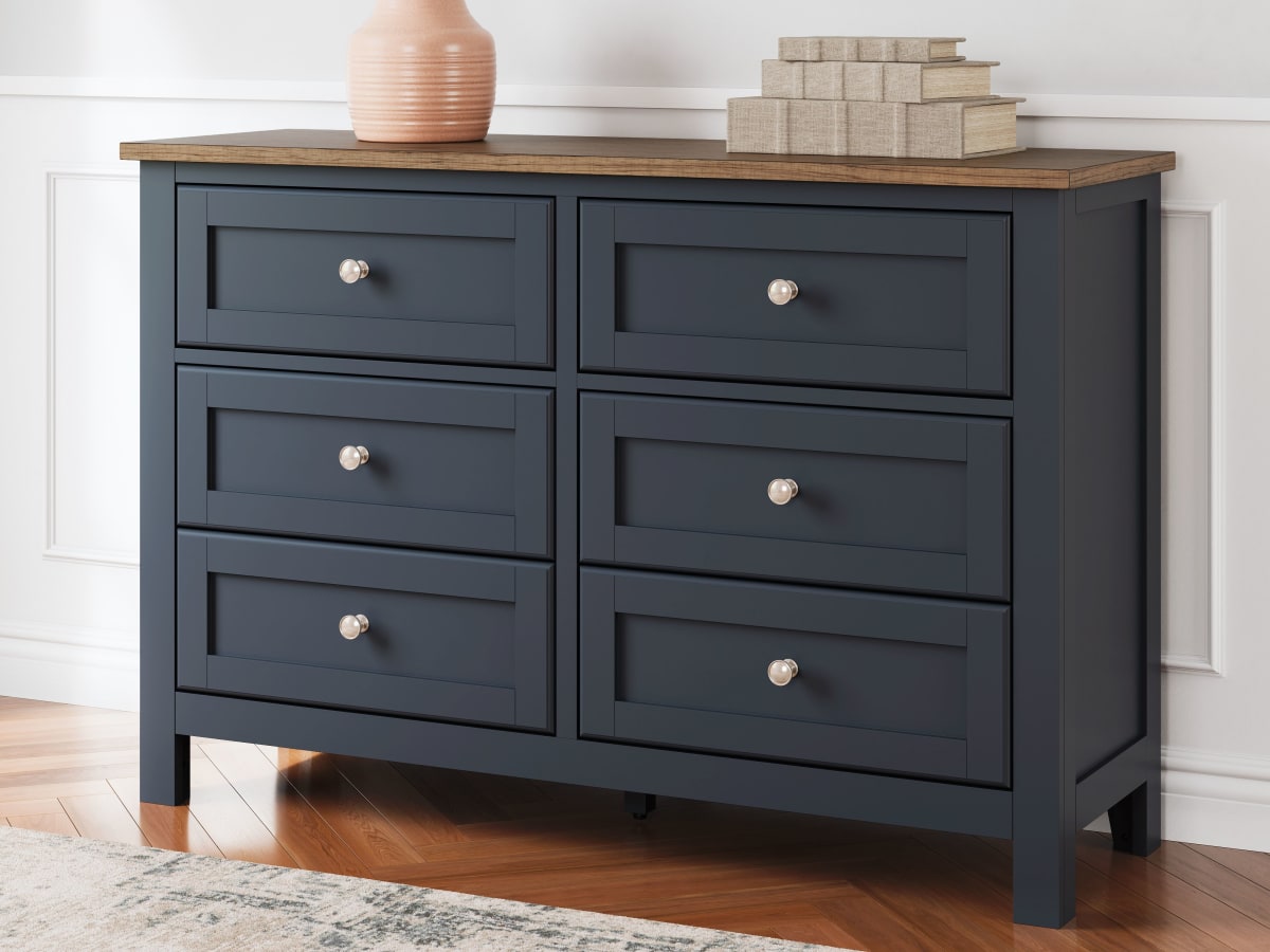 Landocken Dresser - Blue/Brown Landocken Dresser - Blue/Brown