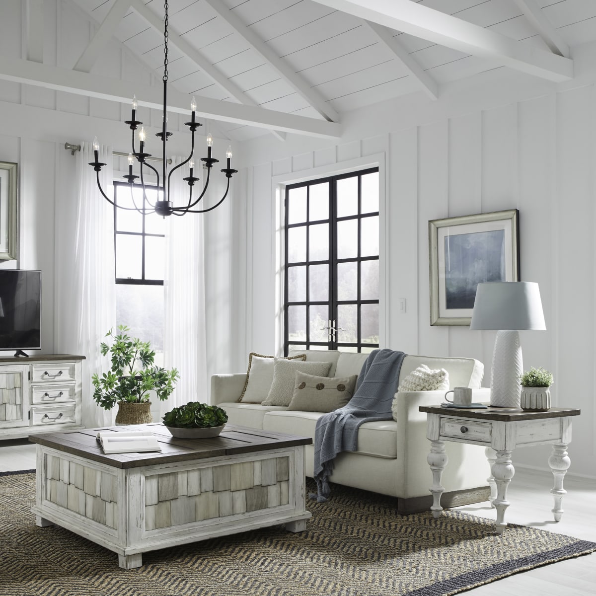 Farmhouse Living Room Furniture Set: Cozy Elegance for Your Home