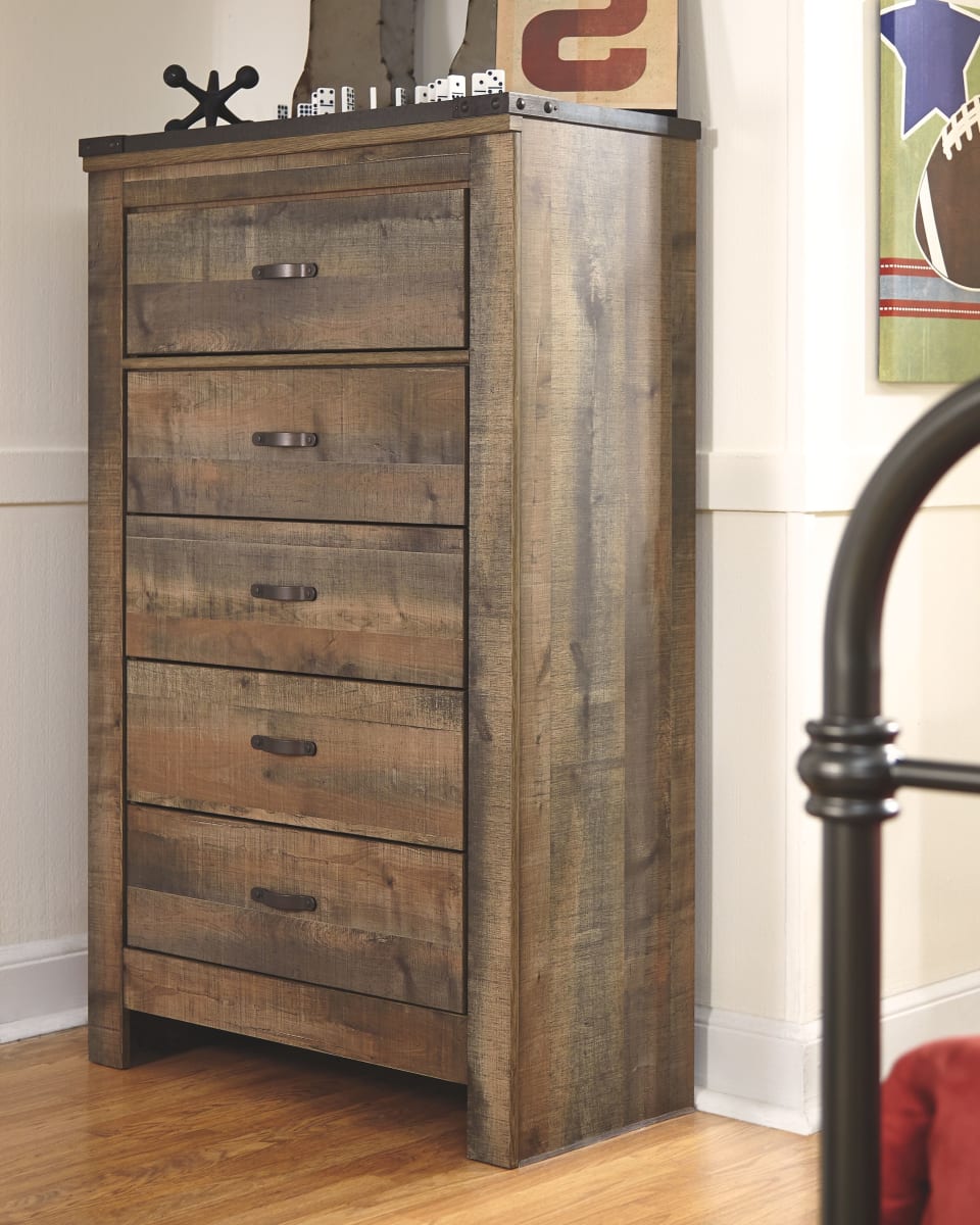 Trinell bedroom set shop with fireplace