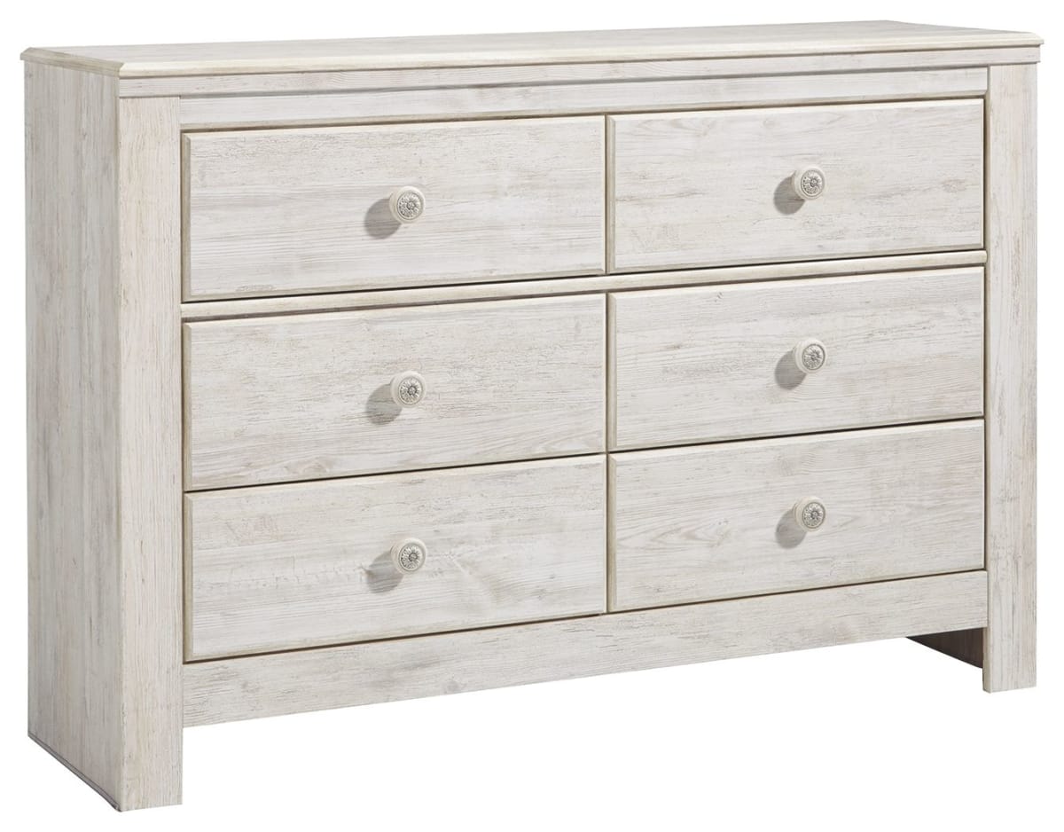 Paxberry - Whitewash - Six Drawer Dresser B181-21