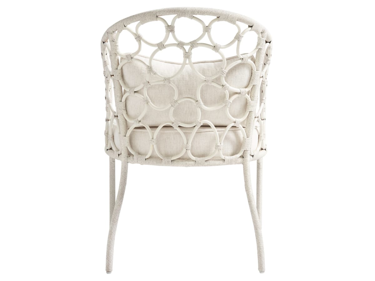 Pebble Fabric/Rattan Dining Chair - Thumbnail 2