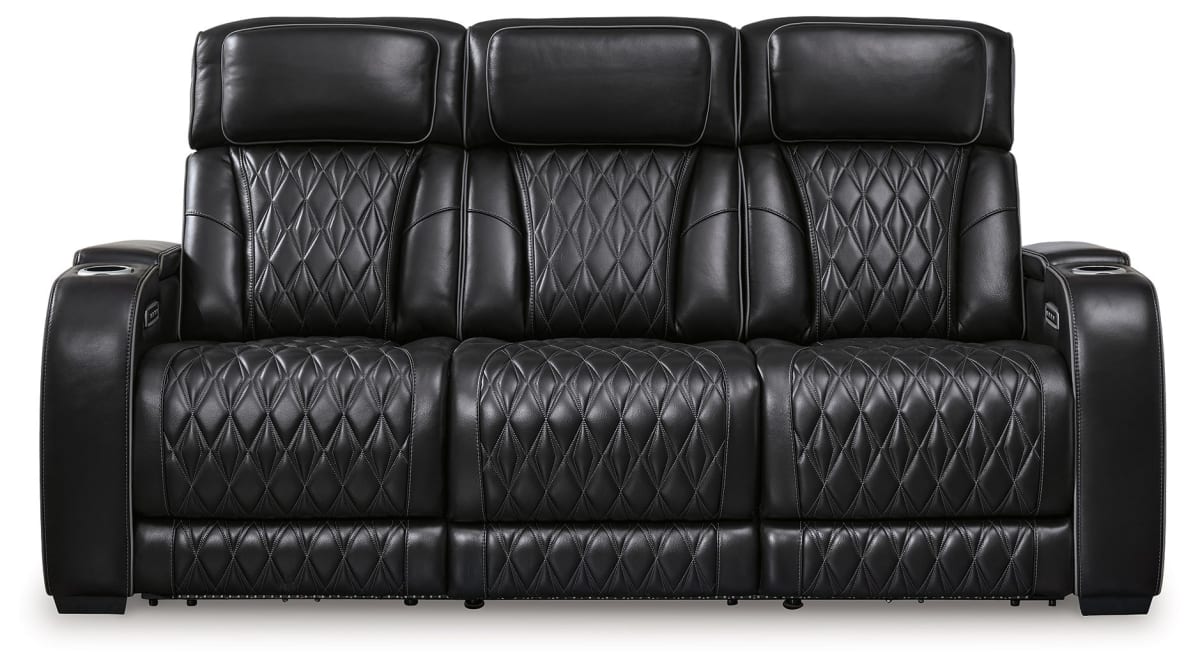 Black power reclining sofa cheap