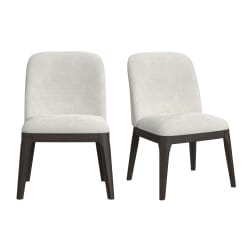 Sylvie - Dining Side Chair (Set of 2) - White / Dark Brown
