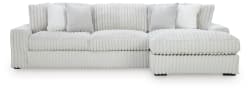 Stupendous - 2-Piece Sectional With RAF Corner Chaise - Alloy